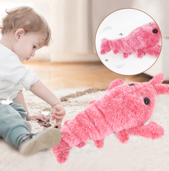 Pet Electric Jumping Shrimp Simulation Toys