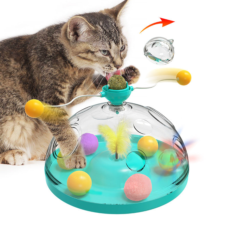 Cat Toys Multifunctional Turntable Ball Pinwheel