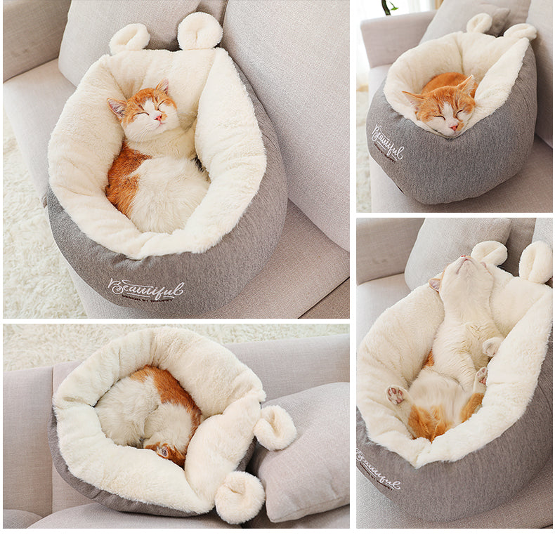 Pet Cat Bed Warming Soft Sleeping Bag