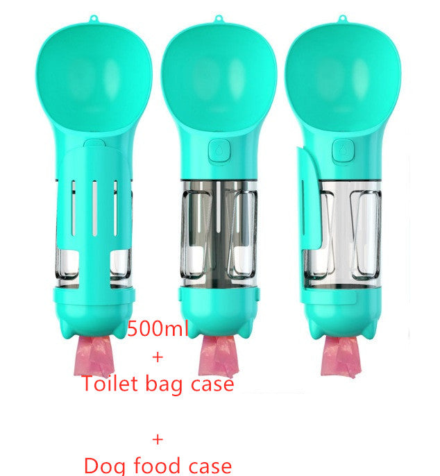 Portable Pet Water Bottle Garbage Bag Storage