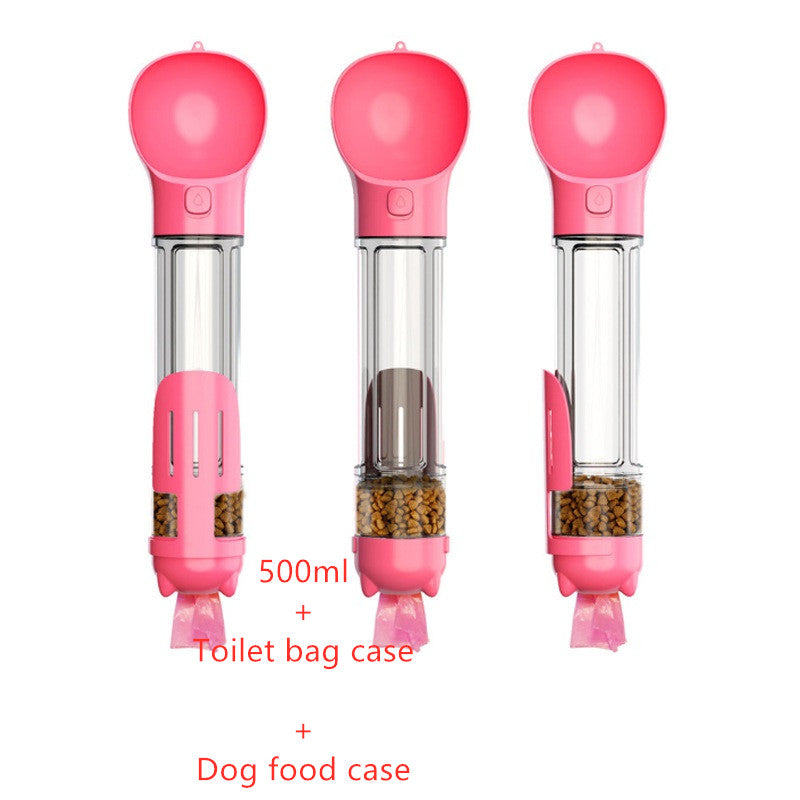 Portable Pet Water Bottle Garbage Bag Storage