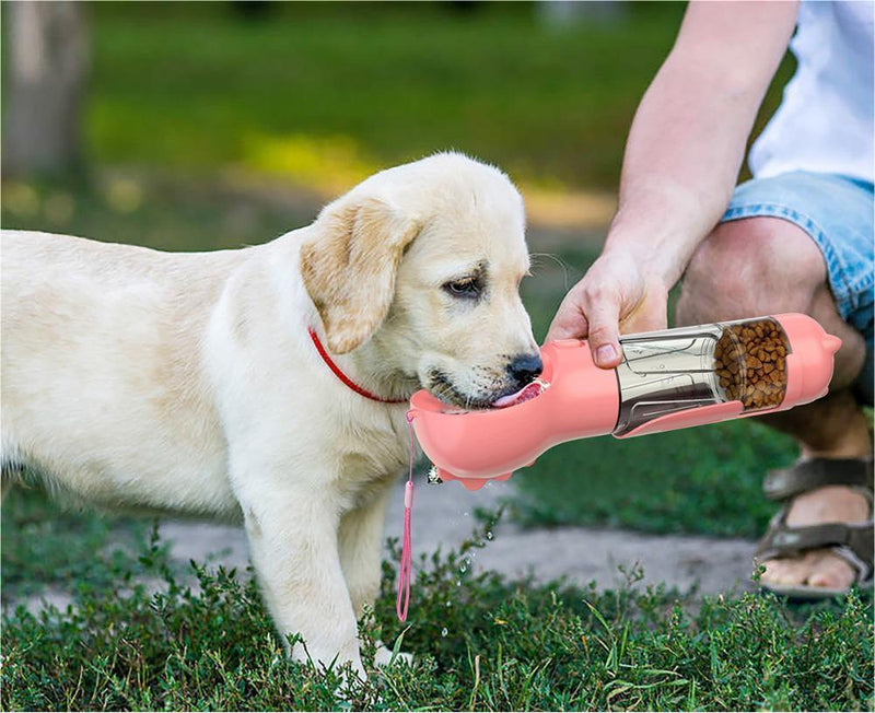 Portable Pet Water Bottle Garbage Bag Storage