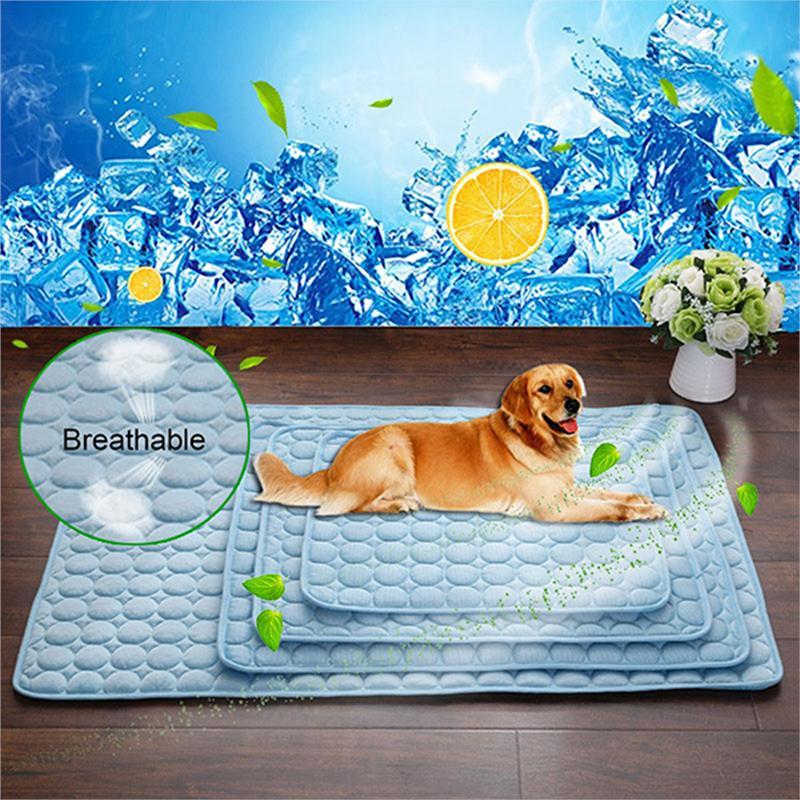 Pet Dog Cat Ice Silk Cold Nest Pad For Cooling