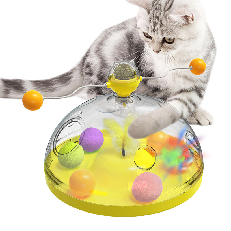 Cat Toys Multifunctional Turntable Ball Pinwheel