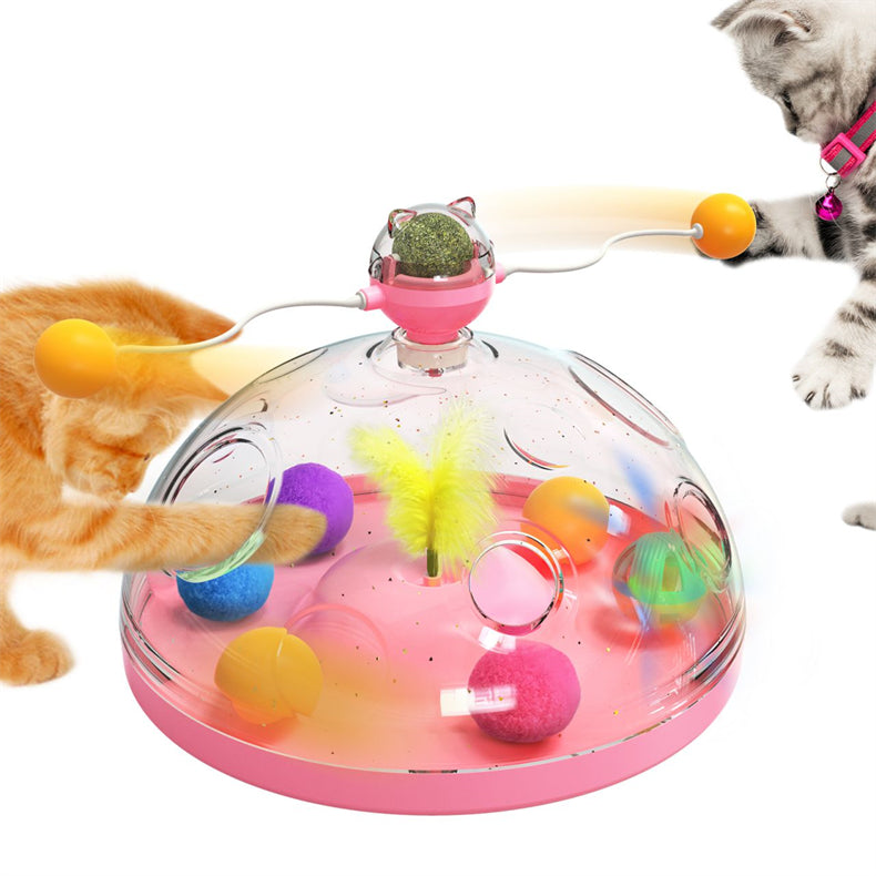 Cat Toys Multifunctional Turntable Ball Pinwheel