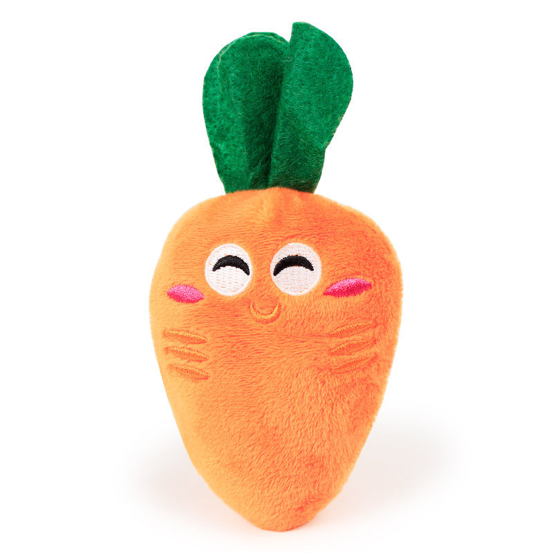 Pet Dog Toys Carrot Plush Vegetable Chew Accessories