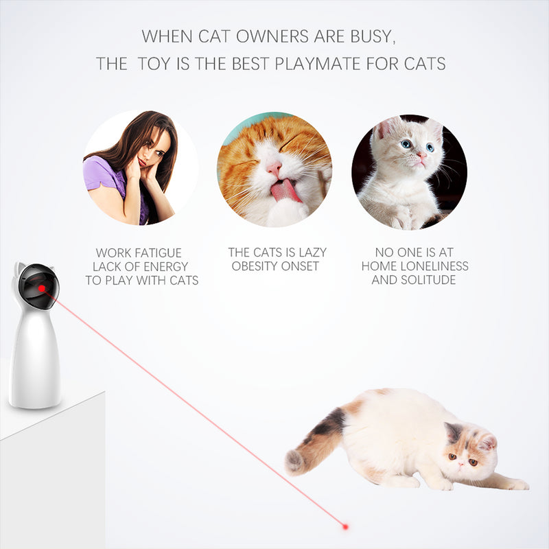 Creative Cat Pet LED Laser Funny Smart Automatic Toy