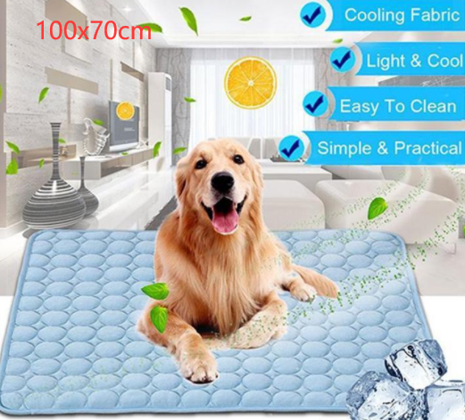 Pet Dog Cat Ice Silk Cold Nest Pad For Cooling