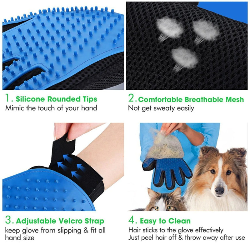 Cat Grooming for Cleaning Wool Glove Hair Comb