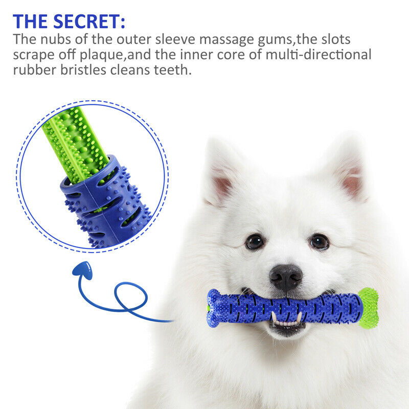 Dog Chew Toothbrush Cleaning Brushing Stick Toys