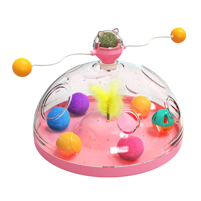 Cat Toys Multifunctional Turntable Ball Pinwheel