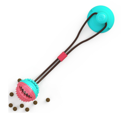 Ball Toy For Dog Chew Bite Tooth Cleaning Toothbrush