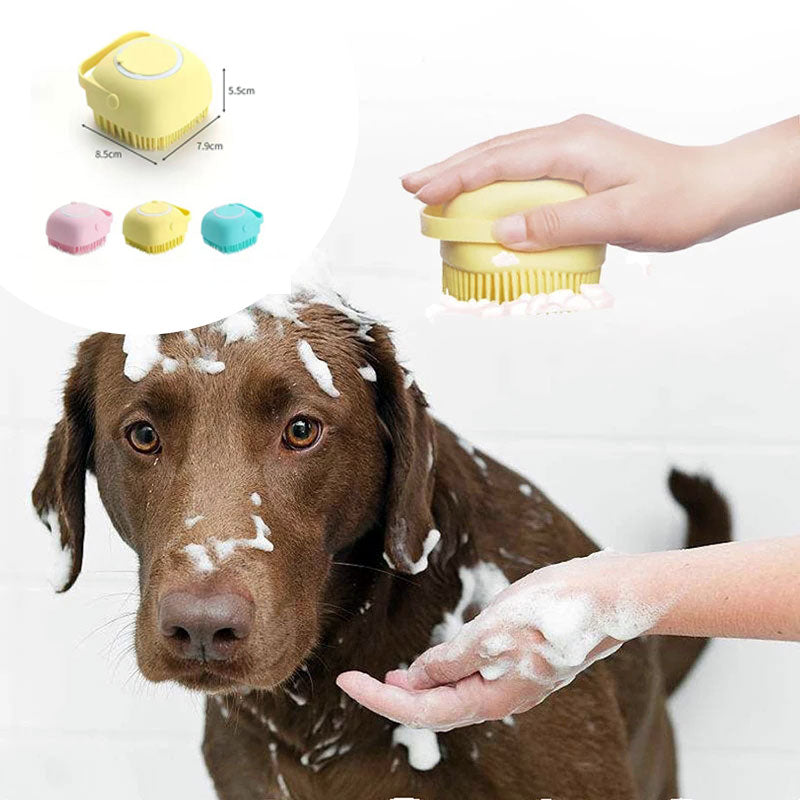 Pet Grooming Silicone Dog Bath Massage Gloves Brush