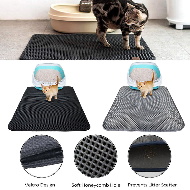 Double Layer Litter Cat Bed Pads Mat Trapping Pets